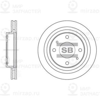 Тормозной диск SANGSIN SD1045