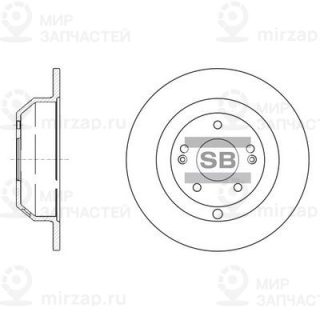 Тормозной диск SANGSIN SD1072