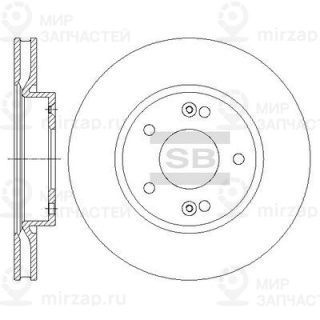 Тормозной диск SANGSIN SD1074