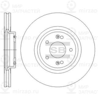Тормозной диск SANGSIN SD1075