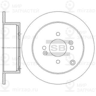 Тормозной диск SANGSIN SD1080