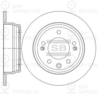 Тормозной диск SANGSIN SD1081