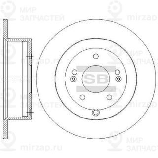Тормозной диск SANGSIN SD1082