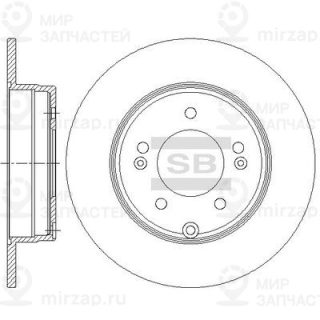 Тормозной диск SANGSIN SD1084