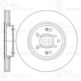 Тормозной диск SANGSIN SD1086