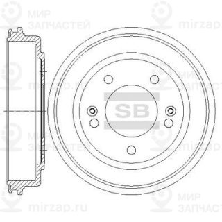 Тормозной барабан SANGSIN SD1097