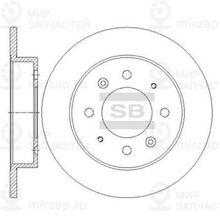 Тормозной диск SANGSIN SD2041