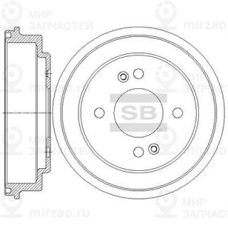 Тормозной барабан SANGSIN SD2048
