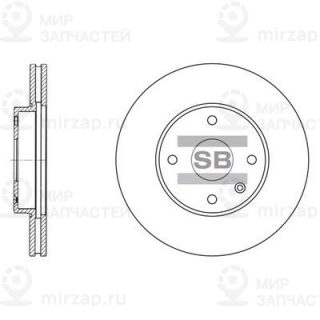 Тормозной диск SANGSIN SD3007