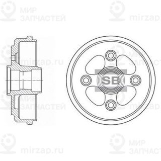 Тормозной барабан SANGSIN SD3011