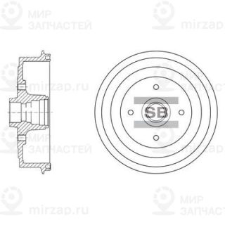 Тормозной барабан SANGSIN SD3036