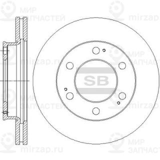 Тормозной диск SANGSIN SD3040