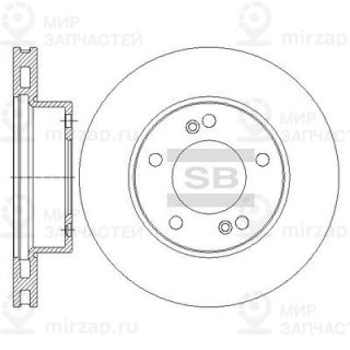 Тормозной диск SANGSIN SD3041