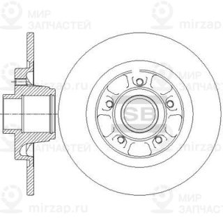 Тормозной диск SANGSIN SD3063