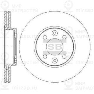 Тормозной диск SANGSIN SD3067