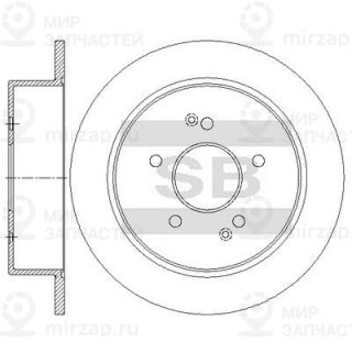 Тормозной диск SANGSIN SD3086