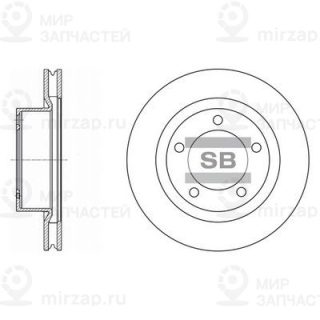 Тормозной диск SANGSIN SD4017