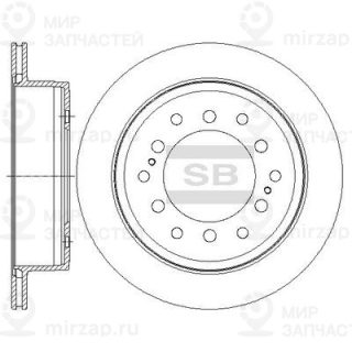 Тормозной диск SANGSIN SD4027