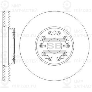 Тормозной диск SANGSIN SD4040