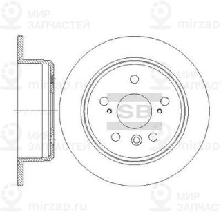 Тормозной диск SANGSIN SD4074