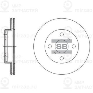 Тормозной диск SANGSIN SD4091