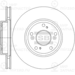 Тормозной диск SANGSIN SD4124