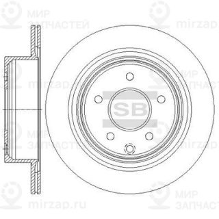 Тормозной диск SANGSIN SD4241