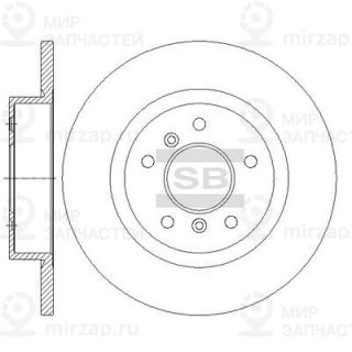 Тормозной диск SANGSIN SD4252