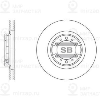 Тормозной диск SANGSIN SD4305