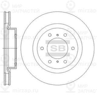 Тормозной диск SANGSIN SD4324