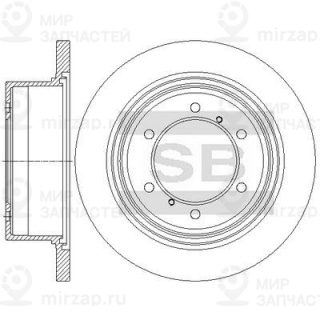 Тормозной диск SANGSIN SD4335