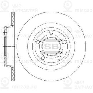 Тормозной диск SANGSIN SD4427