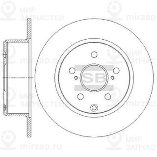 Тормозной диск SANGSIN SD4687