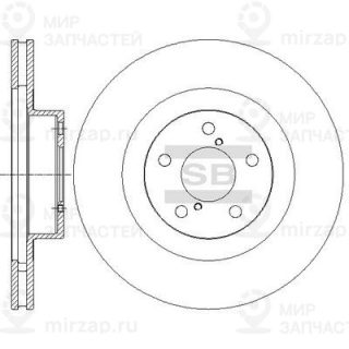 Тормозной диск SANGSIN SD4701