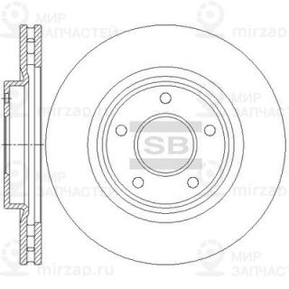 Тормозной диск SANGSIN SD4709