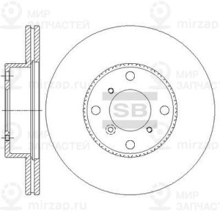 Тормозной диск SANGSIN SD4808