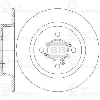 Тормозной диск SANGSIN SD4814