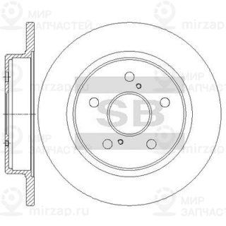 Тормозной диск SANGSIN SD4908