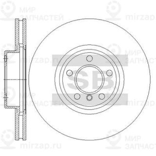 Тормозной диск SANGSIN SD5224