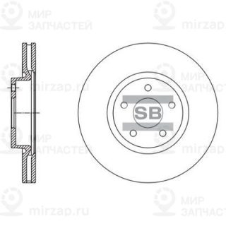 Тормозной диск SANGSIN SD5304