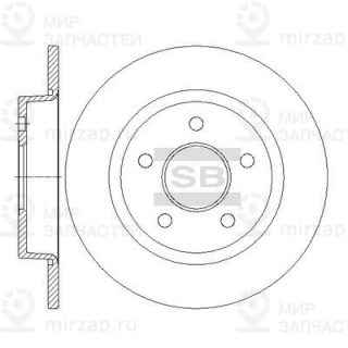 Тормозной диск SANGSIN SD5307