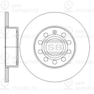 Тормозной диск SANGSIN SD5407