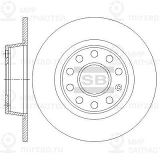 Тормозной диск SANGSIN SD5411