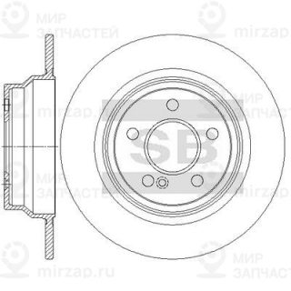 Тормозной диск SANGSIN SD5424