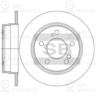 Тормозной диск SANGSIN SD5606