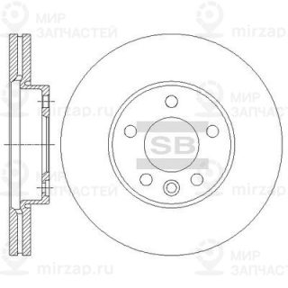 Тормозной диск SANGSIN SD5703