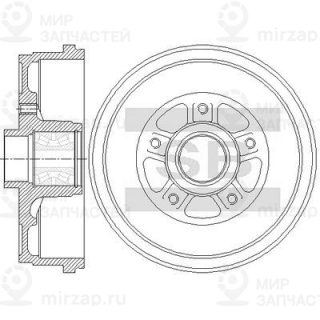 Тормозной барабан SANGSIN SD7107