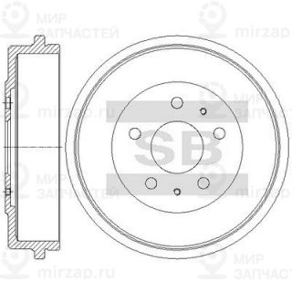 Тормозной барабан SANGSIN SD7108