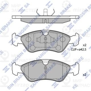 Комплект тормозных колодок (дисковый тормоз) SANGSIN SP1078