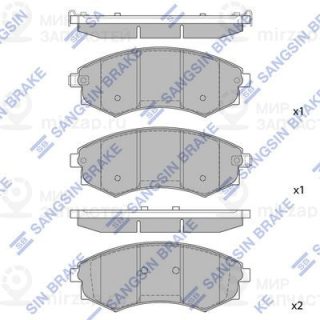 Комплект тормозных колодок (дисковый тормоз) SANGSIN SP1111